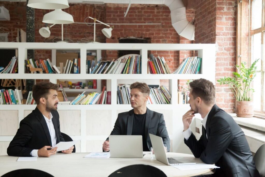 Meeting with people